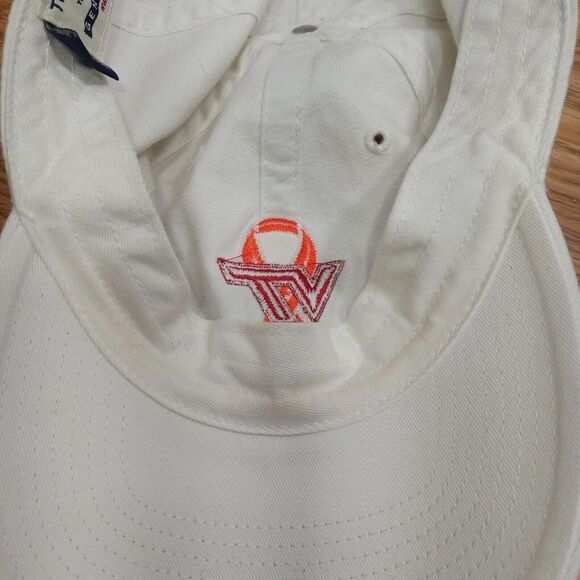 Virginia Tech Remembrance Strapback Hat White VT Hokies Cap Logo w/ Ribbon Rare - Picture 9 of 13
